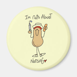 Nuts About Nursing T-shirts and Gifts Magnet