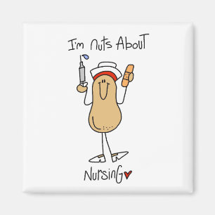 Nuts About Nursing T-shirts and Gifts Magnet