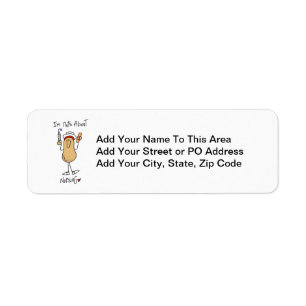 Nuts About Nursing T-shirts and Gifts Return Address Label