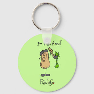 Nuts About Painting T-shirts and Gifts Key Ring