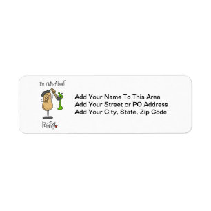 Nuts About Painting T-shirts and Gifts Return Address Label