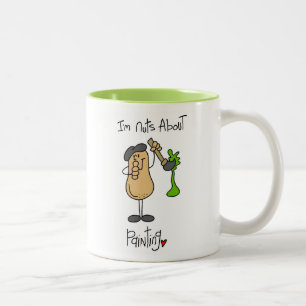Nuts About Painting T-shirts and Gifts Two-Tone Coffee Mug