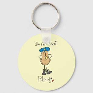 Nuts About Policing T-shirts and Gifts Key Ring
