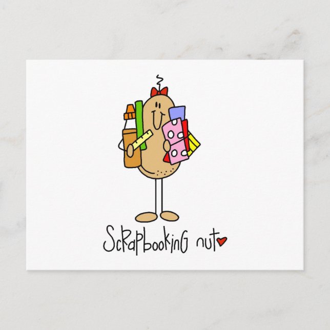 Nuts About Scrapbooking Postcard (Front)