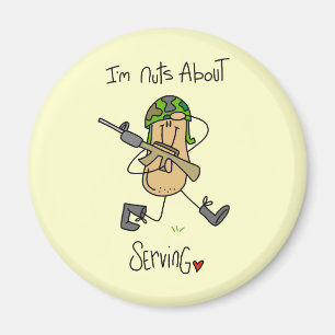 Nuts About Serving T-shirts and Gifts Magnet