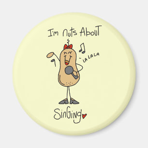 Nuts About Singing T-shirts and Gifts Magnet