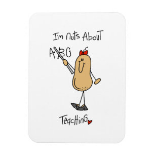 Nuts About Teaching T-shirts and Gifts Magnet