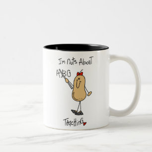 Nuts About Teaching T-shirts and Gifts Two-Tone Coffee Mug