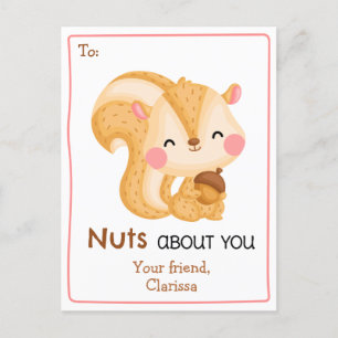 Nuts About You - Funny Cute Valentines Day Card