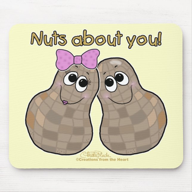 Nuts About You! Mouse Pad (Front)