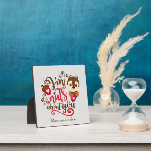 nuts about you squirrel add name plaque
