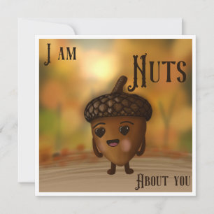 Nuts About You Thank You Card