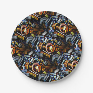 Nuts and Bolts Pop Art   Paper Plate