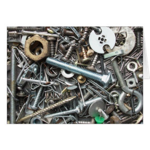 Nuts, Bolts, Nails, and More Blank Card