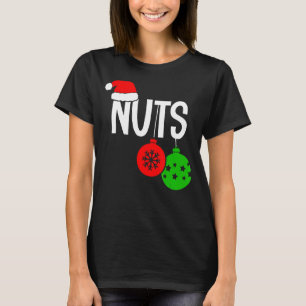 Nuts Chest Christmas Couple Funny Chritmas Matchin T-Shirt