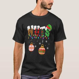 Nuts Christmas Light Decorations Snowflakes T-Shirt
