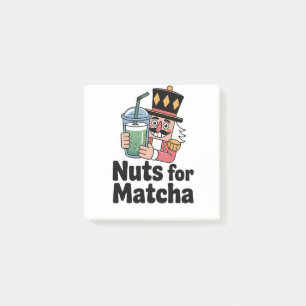 Nuts For Matcha Christmas Nutcracker Matcha Drink Post-it Notes