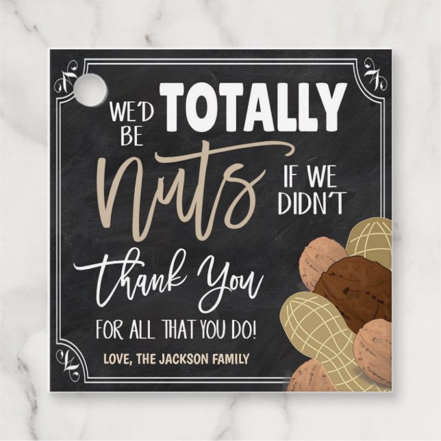 Nuts Gift Tag (Front)
