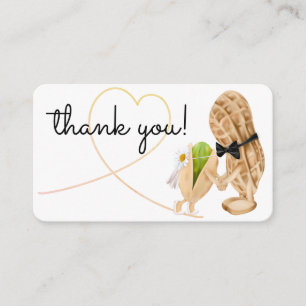 Nuts in Love Thank You Wedding Enclosure Card