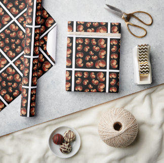 Nuts pattern  wrapping paper