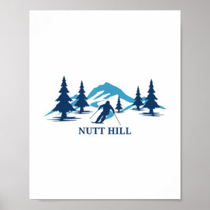 Nutt Hill Wisconsin Ski Resort Skiing Skier _1 Poster