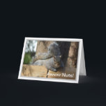 Nutty Birthday Squirrel Personalised Card<br><div class="desc">Cute Squirrel.  Inside message fully customisable.</div>