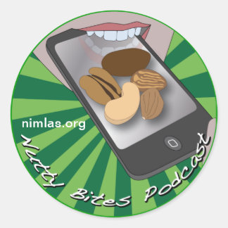 Nutty Bites Button Classic Round Sticker