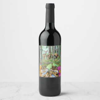 Nutty Buddies Wine Label