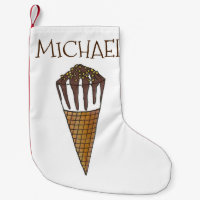 Nutty Chocolate Vanilla Ice Cream Cone Foodie