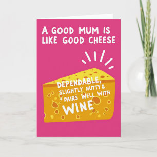 Nutty Mum Cheese Mothers Day Card