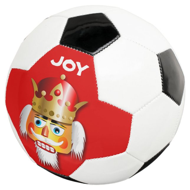 Nutty Nutcracker King Soccer Ball (Three Quarter)