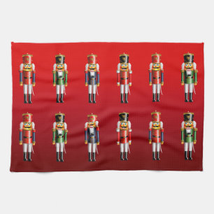 Nutty Nutcrackers Army Tea Towel