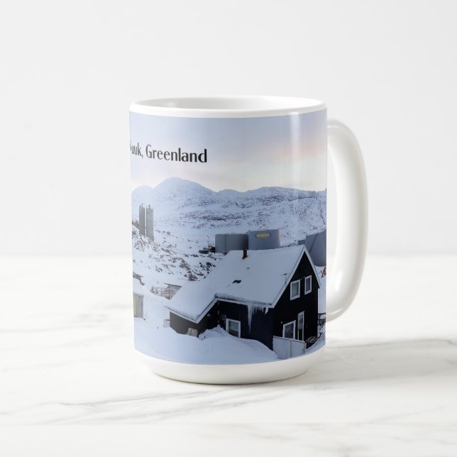 Nuuk, Greenland landscape photograph Coffee Mug (Front Right)
