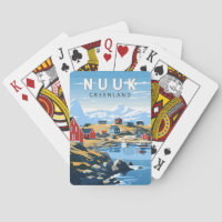 Nuuk Greenland Travel Art Vintage