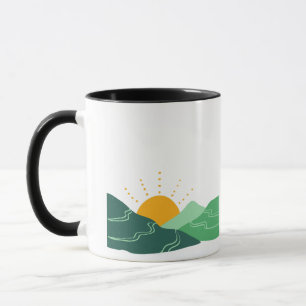 Nuvex Minimalist Abstract Landscape Coffee Mug