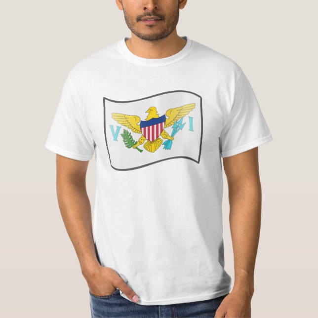Nuvola Us Virgin Islands, United States T-Shirt (Front)