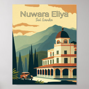 Nuwara Elia Sri Lanka Minimalist Travel Poster
