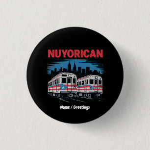Nuyorican Puerto Rican New York City Pride Boricua 3 Cm Round Badge