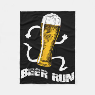 Nv004 Fun Beer S For Men Women Beer A Run Fleece Blanket