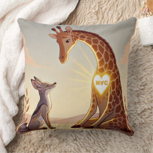 NVC Giraffe and Jackal - Nonviolent Communication  Cushion
