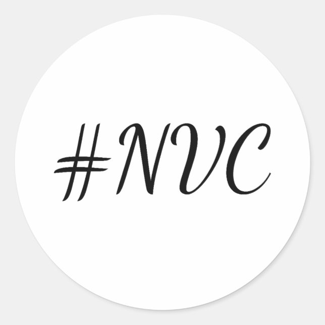 #NVC Nonviolent Communication Classic Round Sticker (Front)