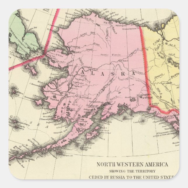 NW America 2 Square Sticker (Front)