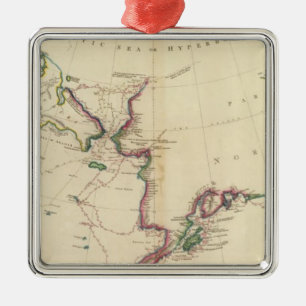 NW America, NE Asia Metal Tree Decoration