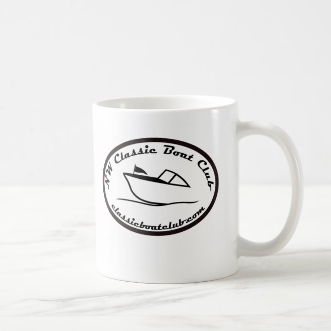 NW Classic Boat Club Black Logo Mug (Right)