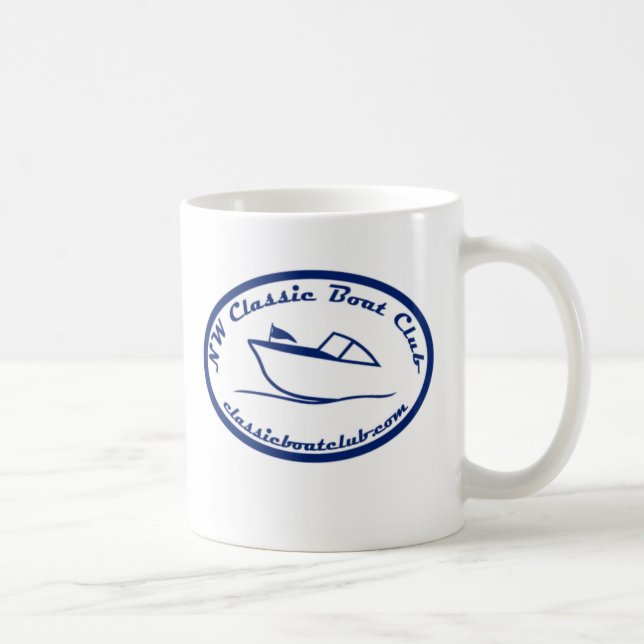 NW Classic Boat Club Dark Blue Logo Mug (Right)