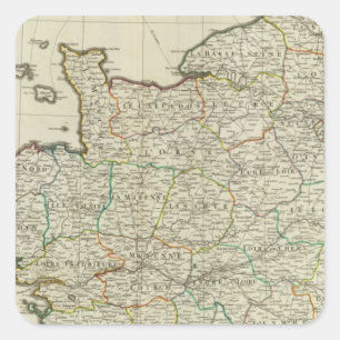 NW France Square Sticker