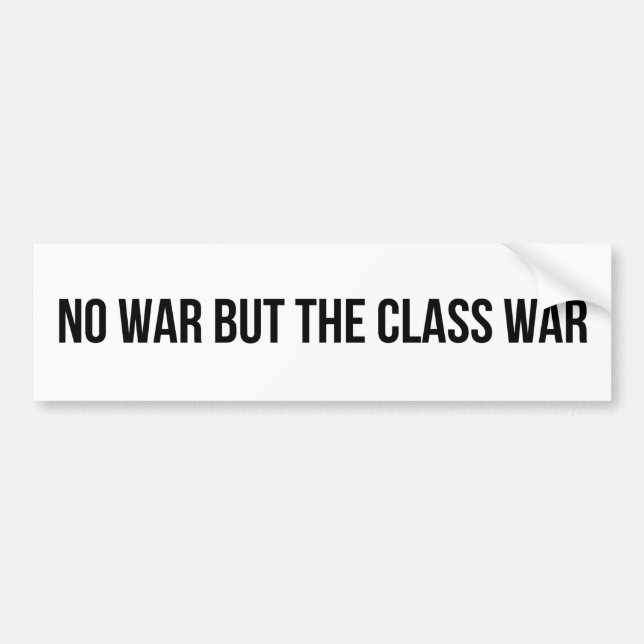 NWBTCW - Communist Socialist Revolution Politics Bumper Sticker (Front)