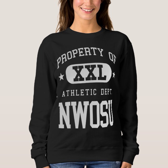 NWOSU XXL Athletic School Property Sweatshirt (Front)