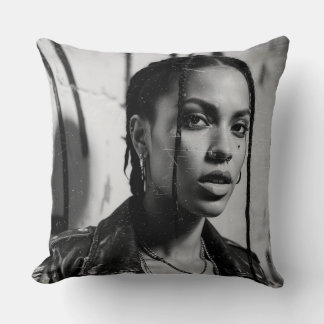 NY90 street portraits Cushion