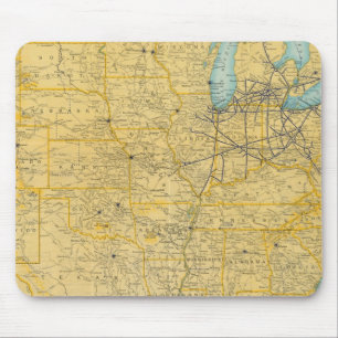 NY Central Lines Mouse Pad